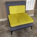 Allermuir Haven Booth Breakout Seating Chairs - Grey/Blue Green